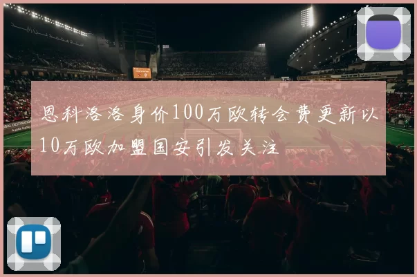 恩科洛洛身价100万欧转会费更新以10万欧加盟国安引发关注